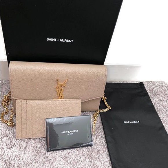 SOLD-Yves Saint Laurent YSL C.Wall (153Y) Tan/Gold - Picture 5 of 5